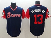 Braves 13 Ronald Acuna Jr. Sabanero Soy Navy 2018 Players Weekend Team Jerseys,baseball caps,new era cap wholesale,wholesale hats